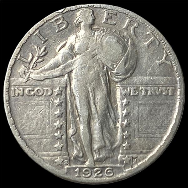 1926-S Silver Standing Liberty Quarter  CLOSELY UNCIRCULATED