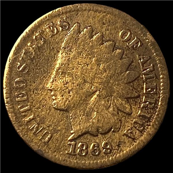 1869 Indian Head Cent LIGHTLY CIRCULATED