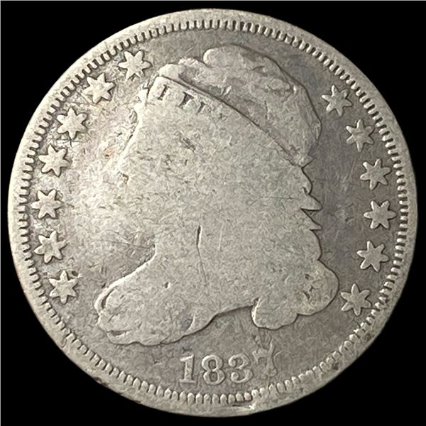 1837 Silver Capped Bust Dime LIGHTLY  CIRCULATED