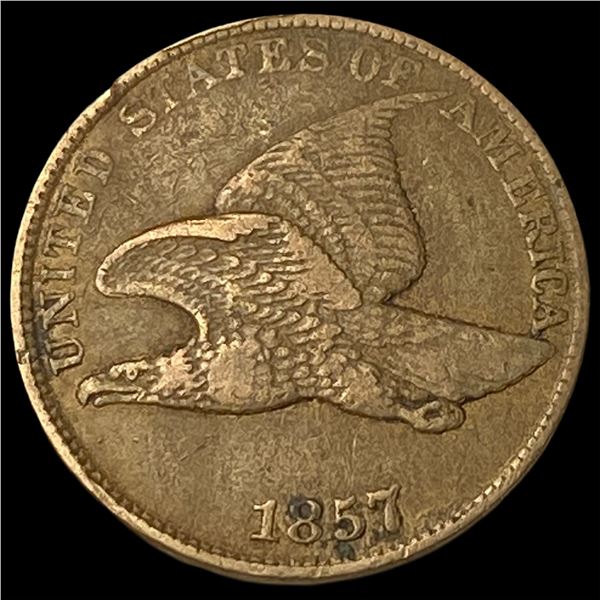 1857 Flying Eagle Cent NEARLY UNCIRCULATED