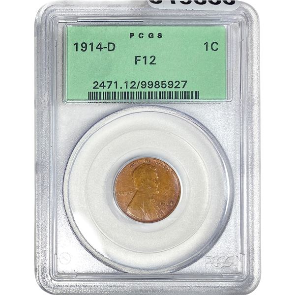 1914-D Wheat Cent PCGS F12
