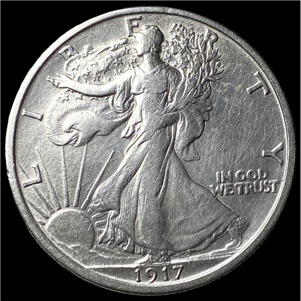 1917 Silver Walking Liberty Half Dollar  CLOSELY UNCIRCULATED