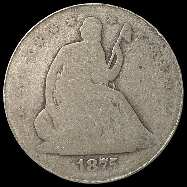 1875-S Seated Liberty Half Dollar NICELY  CIRCULATED
