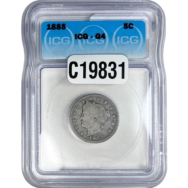 1885 Liberty Victory Nickel ICG G4