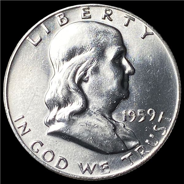1959-D Silver Franklin Half Dollar CHOICE BU