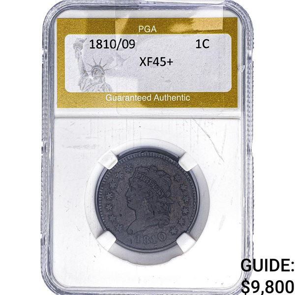 1810/09 Classic Head Large Cent PGA XF45+