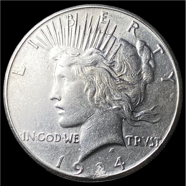 1924-S Silver Peace Dollar CLOSELY  UNCIRCULATED