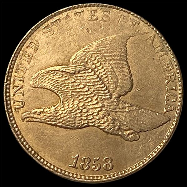 1858 Copper-Nickel Flying Eagle Cent  UNCIRCULATED