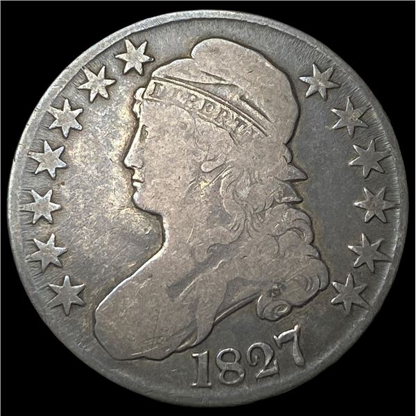 1827 Capped Bust Half Dollar NICELY  CIRCULATED