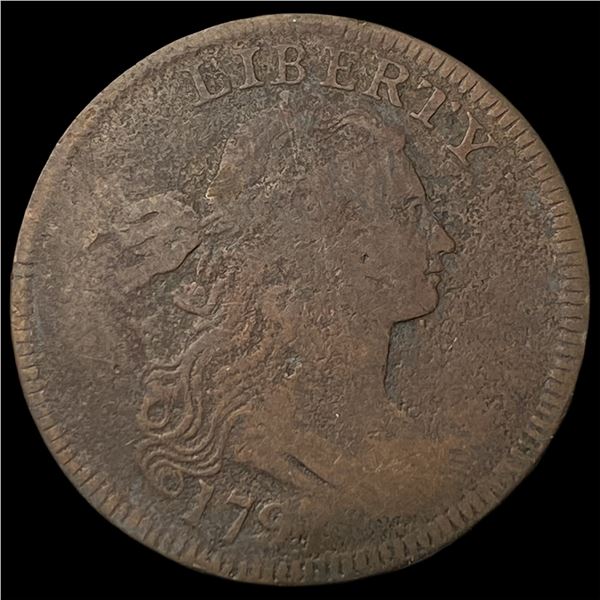 1797 Large Cent Draped Bust LIGHTLY  CIRCULATED