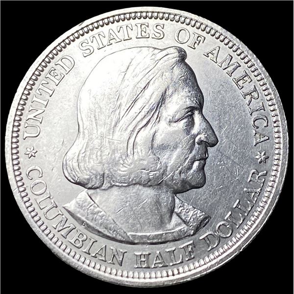 1893 Silver Columbian Expo Half Dollar  CLOSELY UNCIRCULATED