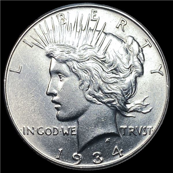 1934 Silver Peace Dollar CLOSELY UNCIRCULATED