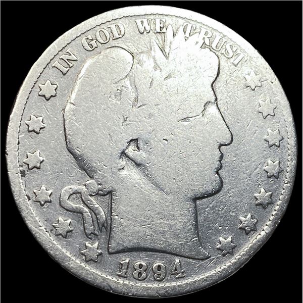 1894 Silver Barber Half Dollar NICELY  CIRCULATED