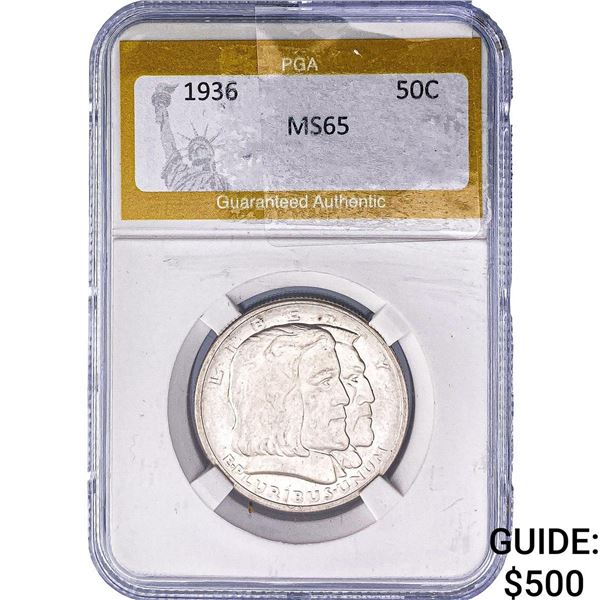 1936 Long Island Half Dollar PGA MS65