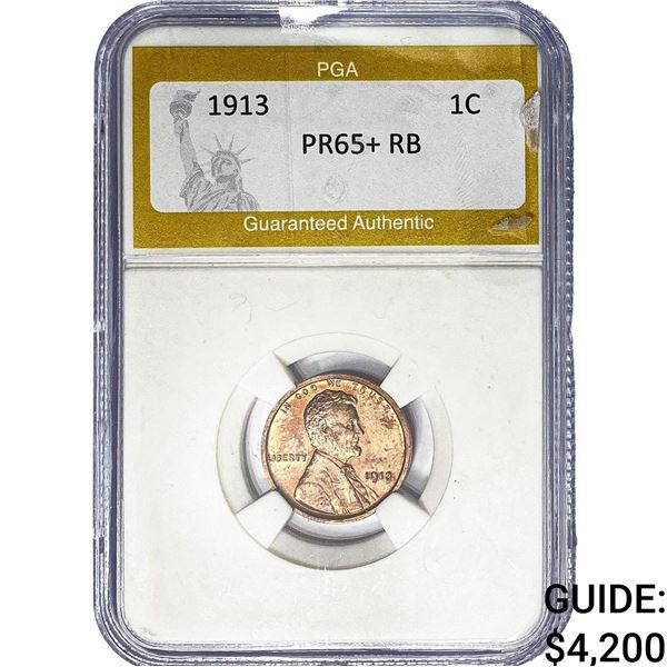 1913 Wheat Cent PGA PR65+ RB