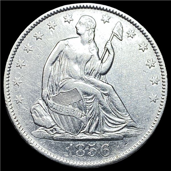 1856-O Silver Seated Liberty Half Dollar  NEARLY UNCIRCULATED