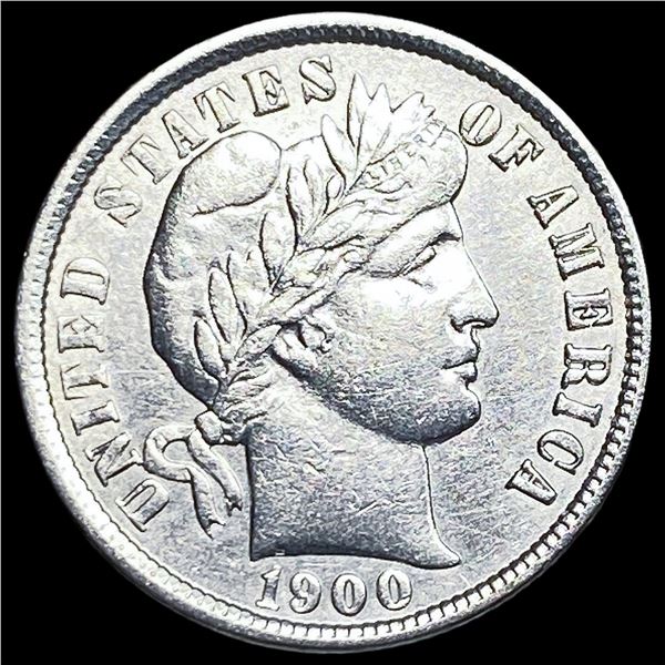 1900 Silver Barber Dime CLOSELY UNCIRCULATED