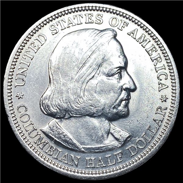 1892 Silver Columbian Expo Half Dollar  CLOSELY UNCIRCULATED