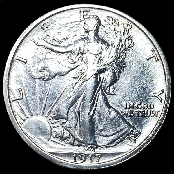 1917 Walking Liberty Half Dollar CLOSELY  UNCIRCULATED