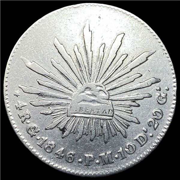 1846 Mexico Silver 4 Reales NEARLY  UNCIRCULATED