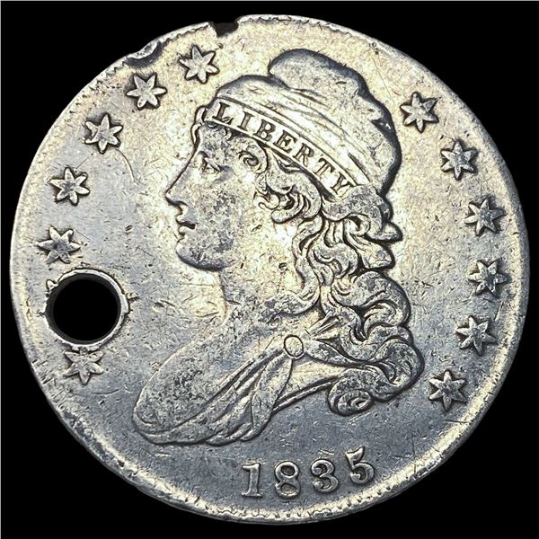 1835 Capped Bust Silver Half Dollar HIGH  GRADE