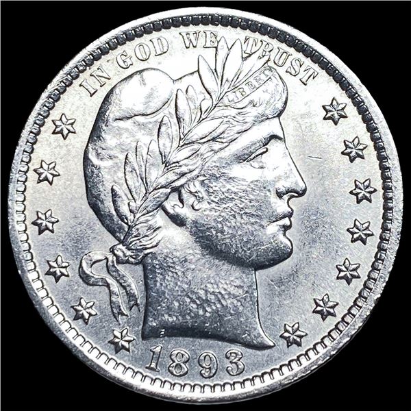 1893 Silver Barber Quarter UNCIRCULATED
