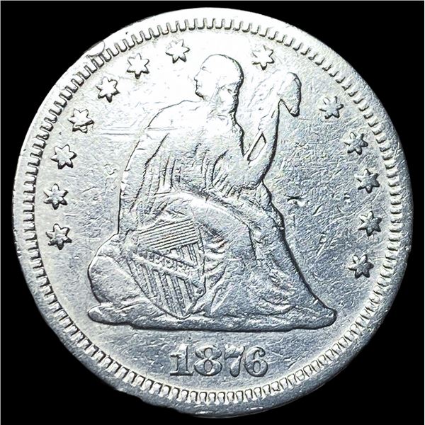 1876 Seated Liberty Quarter LIGHTLY  CIRCULATED