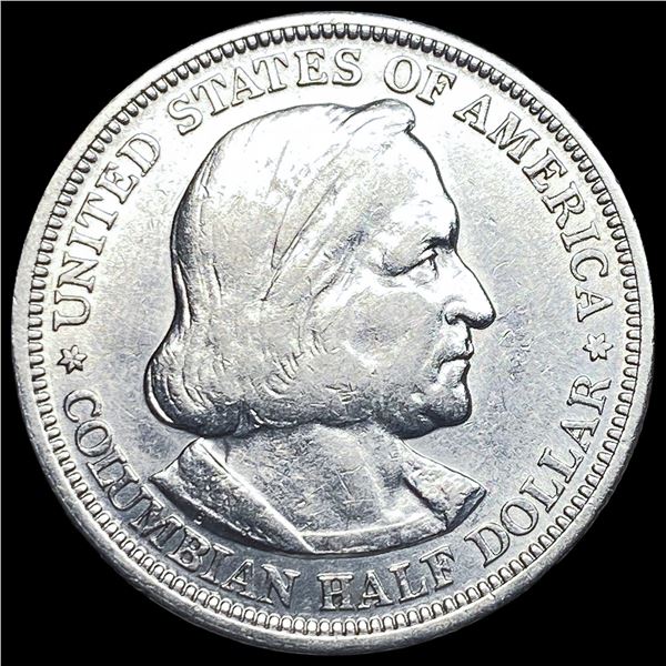 1893 Columbian Expo Silver Half Dollar  CLOSELY UNCIRCULATED