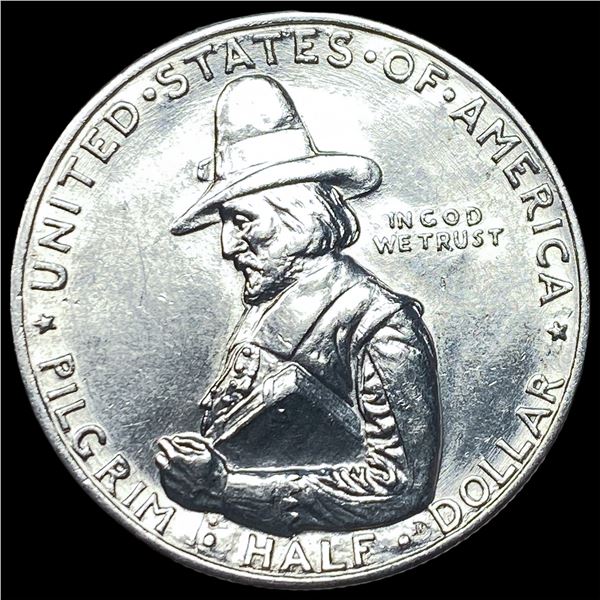 1920 Silver Pilgrim Tercentenary Half Dollar  CLOSELY UNCIRCULATED
