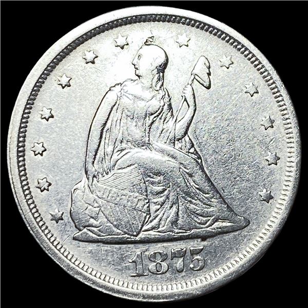 1875-S Silver Twenty Cents NEARLY  UNCIRCULATED