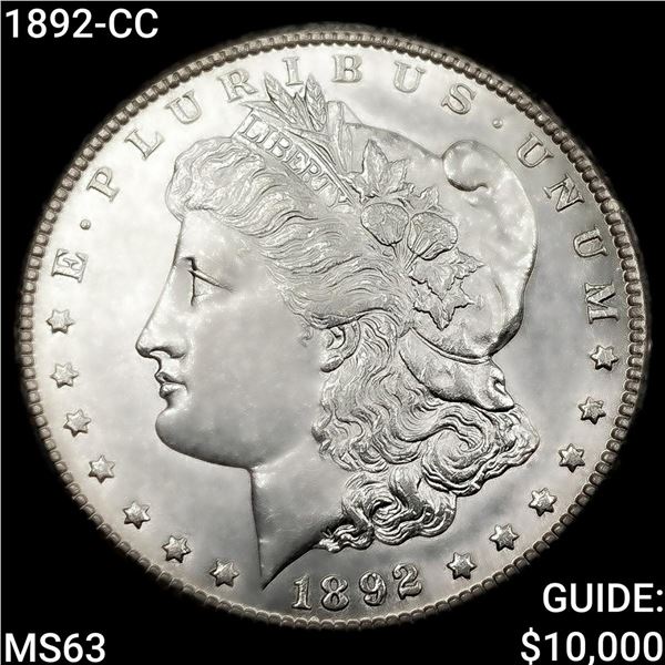 1892-CC Morgan Silver Dollar CHOICE BU