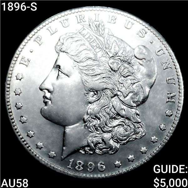 1896-S Morgan Silver Dollar CHOICE AU
