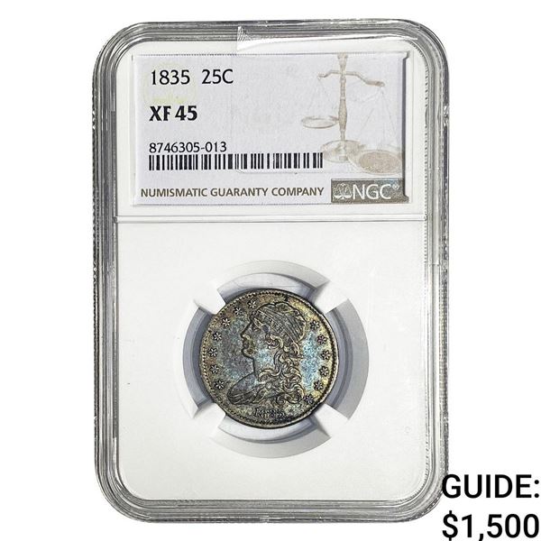 1835 Capped Bust Quarter NGC XF45