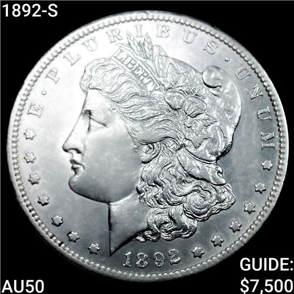 1892-S Morgan Silver Dollar CLOSELY UNCIRCULATED