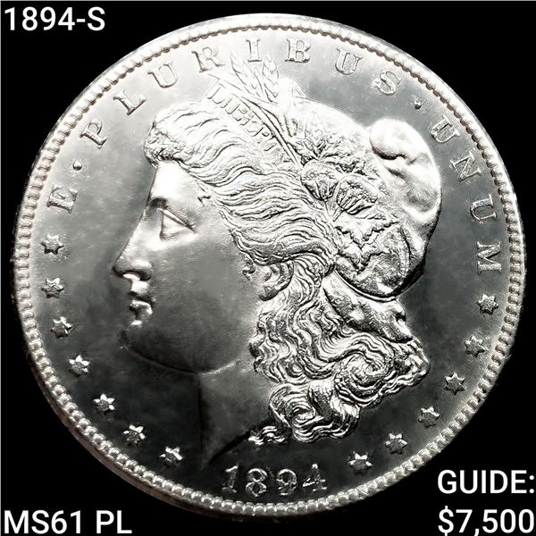 1894-S Morgan Silver Dollar UNCIRCULATED PL