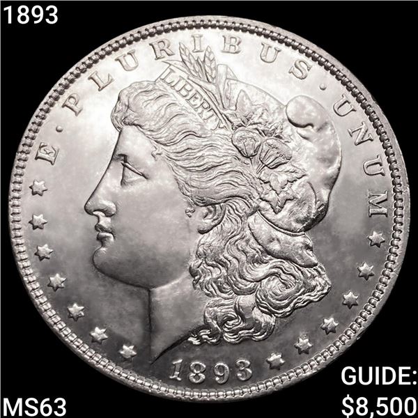 1893 Morgan Silver Dollar CHOICE BU