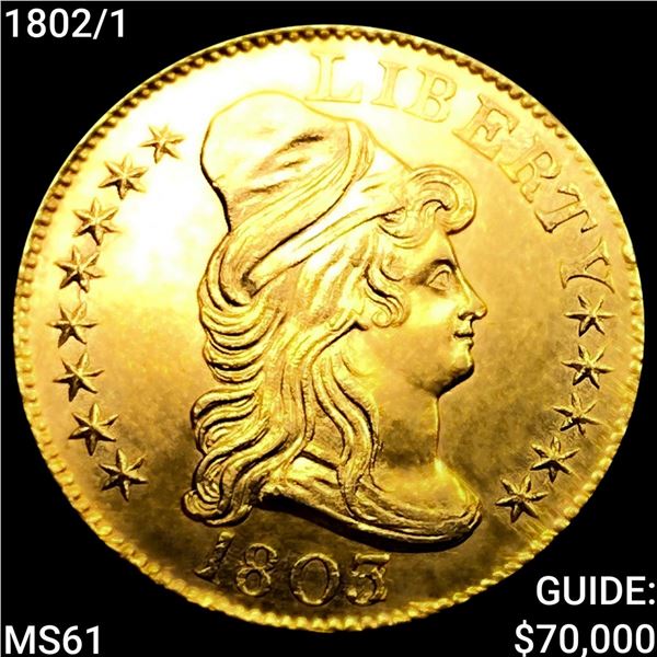 1802/1 $5 Gold Half Eagle UNCIRCULATED