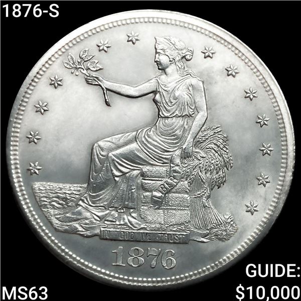 1876-S Silver Trade Dollar CHOICE BU