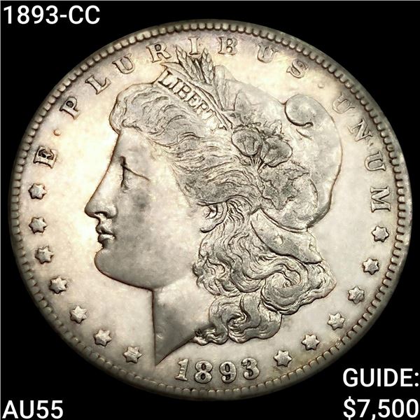 1893-CC Morgan Silver Dollar HIGH GRADE