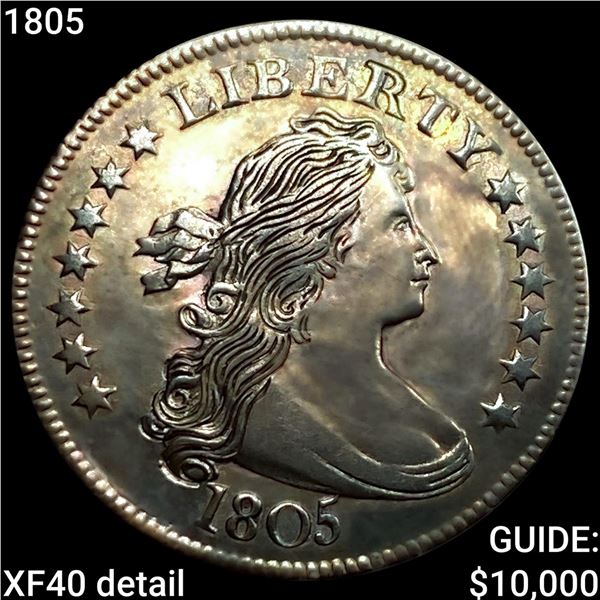 1805 Draped Bust Quarter NEARLY UNCIRCULATED