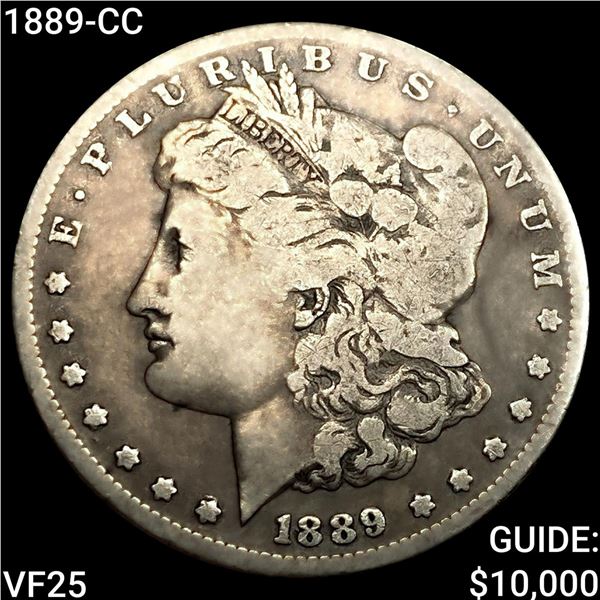 1889-CC Morgan Silver Dollar LIGHTLY CIRCULATED