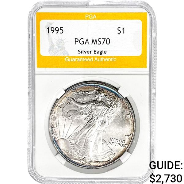 1995 American Silver Eagle PGA MS70