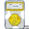 Image 1 : 1908 $20 Gold Double Eagle PGA MS63