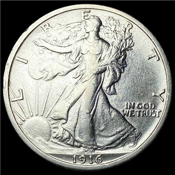 1916 Walking Liberty Half Dollar CLOSELY   UNCIRCULATED