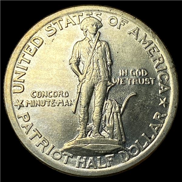 1925 Silver Lexington-Concord Half Dollar GEM   BU