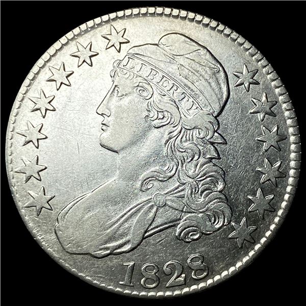 1828 Silver Capped Bust Half Dollar CLOSELY   UNCIRCULATED