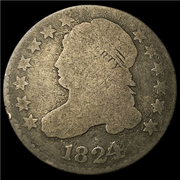 1824 Capped Bust Dime NICELY CIRCULATED
