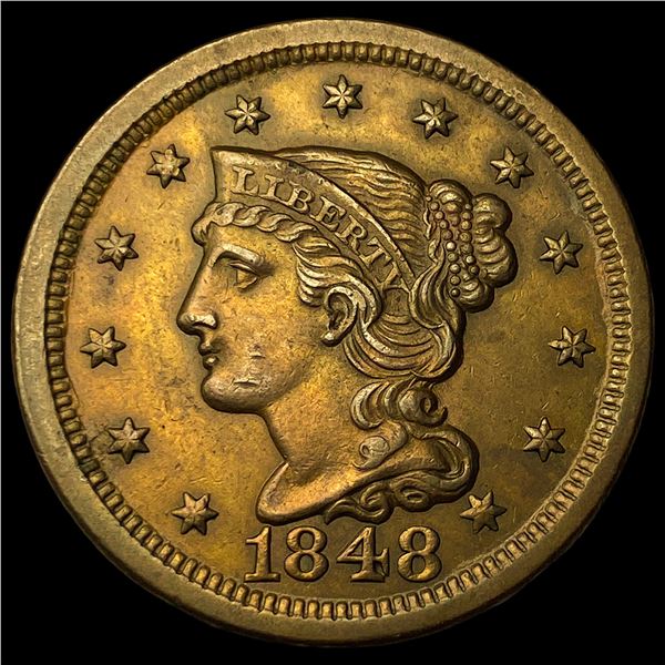 1848 Braided Hair Large Cent UNCIRCULATED