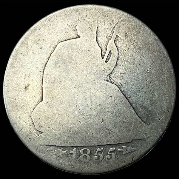 1855-O Arrows Seated Liberty Silver Half   Dollar HIGH GRADE