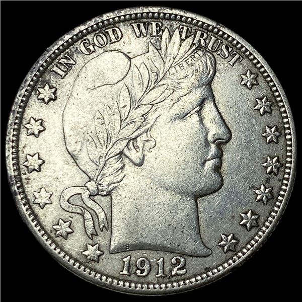 1912-D Silver Barber Half Dollar CLOSELY   UNCIRCULATED
